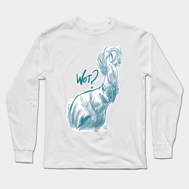 Wot? Cockatoo Long Sleeve T-Shirt by Mason Comics